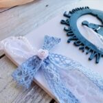 Χειροποίητο Προσκλητήριο Γάμου Φλοράλ Σομόν