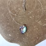 Χειροποίητο Κολιέ με Swarovski® Καρδιά σε Πετονιά