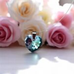 Χειροποίητο Κολιέ με Swarovski® Καρδιά σε Πετονιά