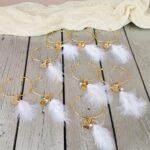 Χειροποίητα Βραχιόλια Bachelorette με Πέρλα, Strass, Φτερά & Χάραξη
