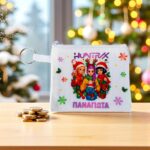 Χειροποίητο Παιδικό Πορτοφολάκι Huntrix – Xmas Edition με Γιορτινό Σχέδιο