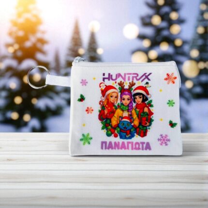 Χειροποίητο Παιδικό Πορτοφολάκι Huntrix – Xmas Edition με Γιορτινό Σχέδιο