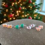 Χειροποίητα Παιδικά Σκουλαρίκια Χριστουγεννιάτικα Σχέδια – Χωρίς Τρύπημα