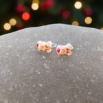 Χειροποίητα Παιδικά Σκουλαρίκια Χριστουγεννιάτικα Σχέδια – Χωρίς Τρύπημα