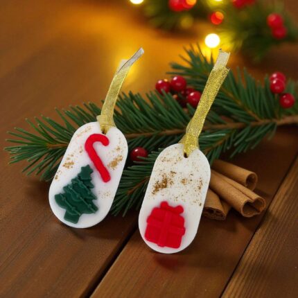 Χειροποίητη Χριστουγεννιάτικη Φυτική Αρωματική Ταμπλέτα Ντουλάπας- Ελαιοκράμβη Καρύδα